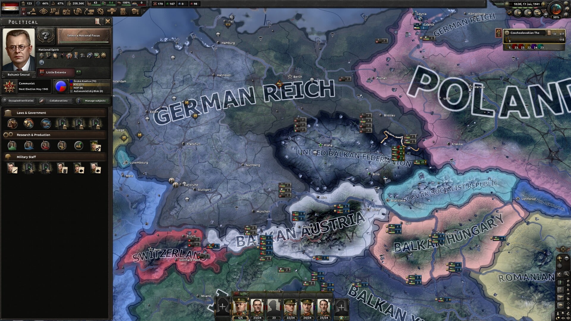 HoI4新DLC“Peace for our time”のチェコスロバキア国家フォーカスツリー公開されて話題に | Hearts of Iron IV - 5