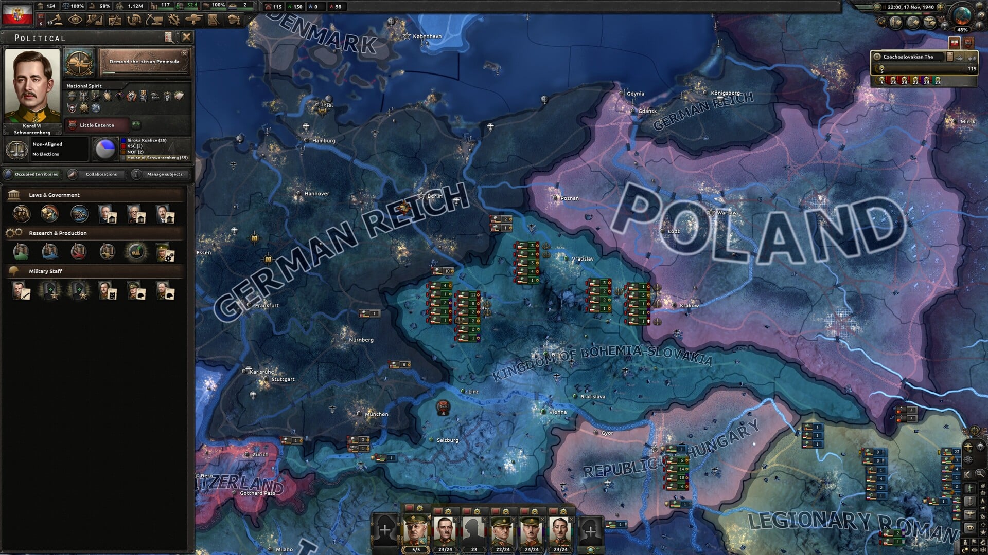 HoI4新DLC“Peace for our time”のチェコスロバキア国家フォーカスツリー公開されて話題に | Hearts of Iron IV - 2